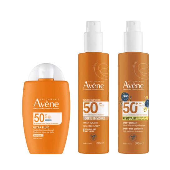 Avène Pack Ultra Fluido Invisible SPF50 + Spray Invisible SPF50 + Spray SPF50+ Pediátrico