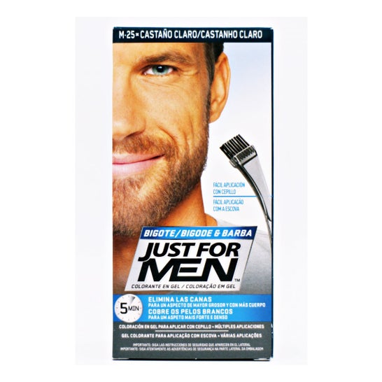 Just For Men light brown colouring gel for moustache and beard 30ml |  PromoFarma