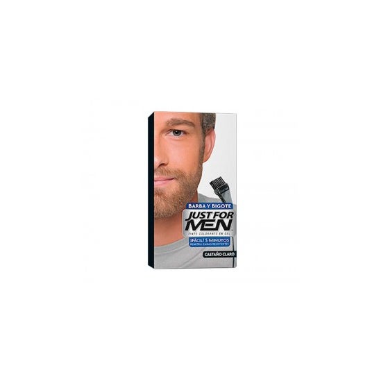 Just For Men gel colorante castaño claro para bigote y barba 30ml