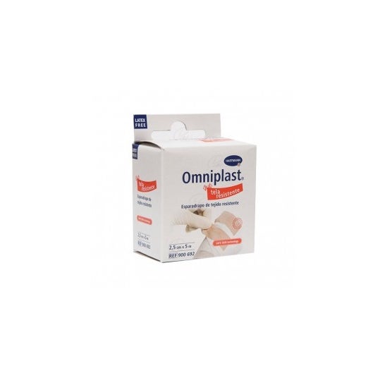 Omniplast esparadrapo tejido resistente 5mx2 5 cm 1 ud