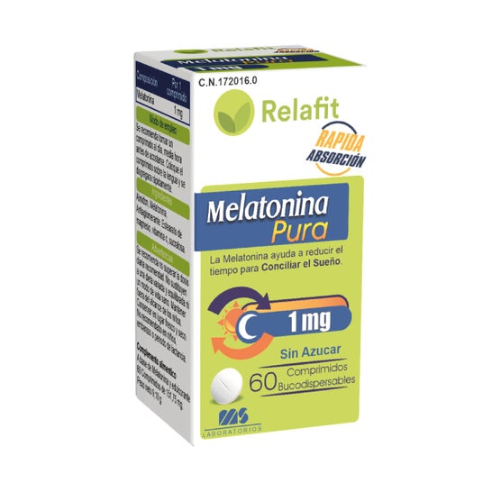 Relafit Melatonina Pura 1 Mg 60 comprimidos
