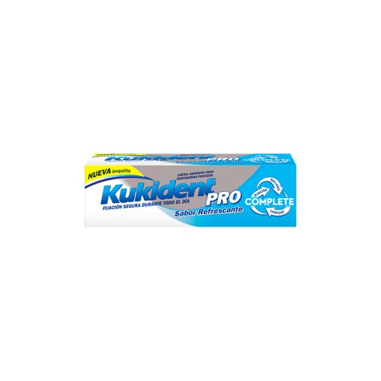Kukident Pro Complete Crema Adhesiva para prótesis dentales, Neutro, Pack  de 3 : : Salud y cuidado personal
