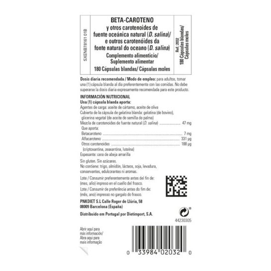 Solgar Oceanic Beta-carotene 7mg 180c Solgar Oceanic Beta-carotene 7mg 180c