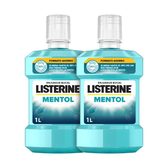 Listerine Enjuague Bucal Mentol 2X1000ml Pack