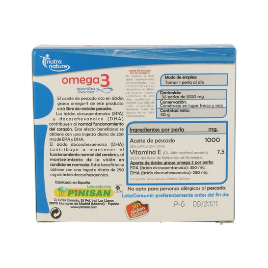 Pinisan Omega 3 30 Perlas