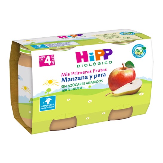 Hipp Pure Apple & Pear +4M 2X125g