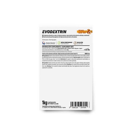 HSN Evodextrin Té Helado de Melocotón 1kg