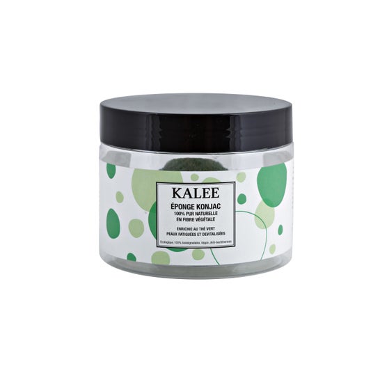 Esponja de Kalee Konjac con té verde para pieles cansadas y desvitalizadas