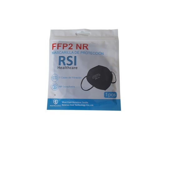 RSI FFP2 NR Protective Face Mask Black 1 unit