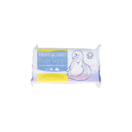 Natracare baby wipes organic cotton 50 uts