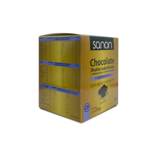 Sanon vervangende chocoladeschud 7 zakjes 30g