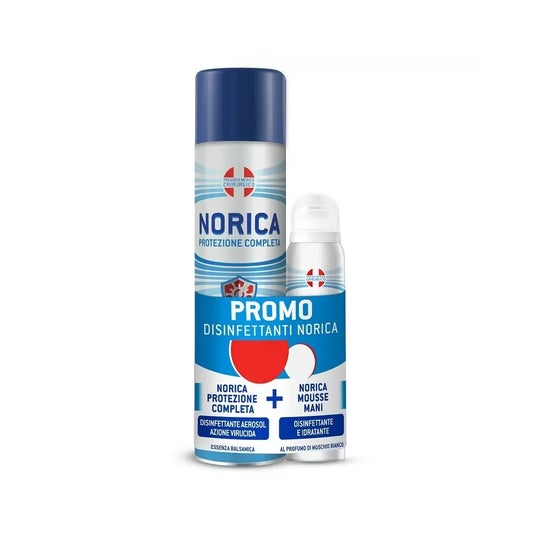 Norica Pack Disinfettante Spray 300ml + Mousse Mani 100ml