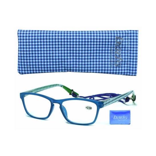 Bads Gafas Ref166Az250 Cuadros Azules +2.50 1ud