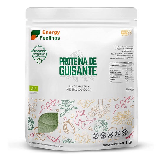 Energy Feelings Proteína de Guisante Vainilla Eco Vegan Sin Gluten 1kg