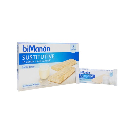 biManán™ Sustitutive sabor yogur 8 barritas