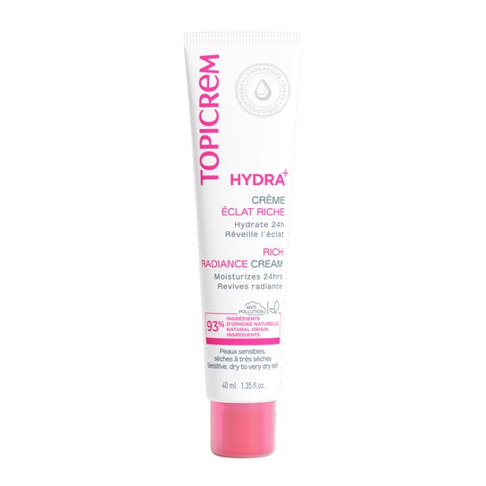Topicrem HYDRA+ Crema Hidratante Iluminadora Rica 40ml