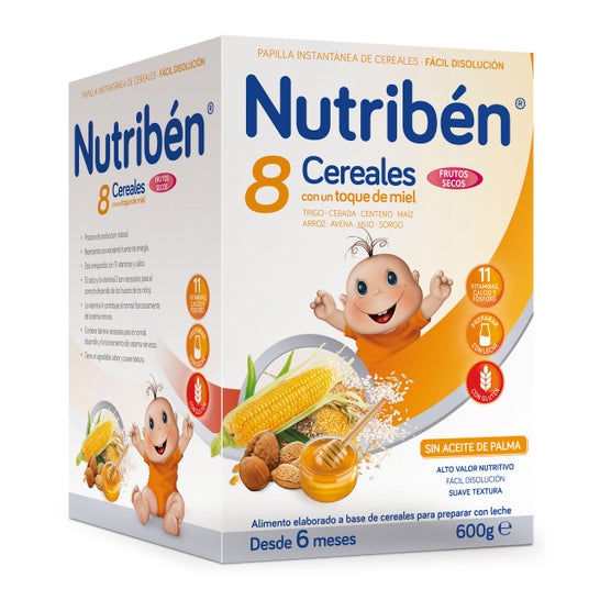 Nutribén® 8 cereales con miel y frutos secos 600g