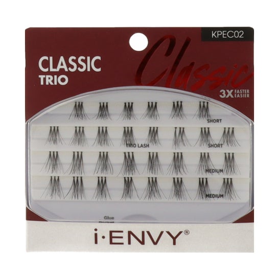 i-Envy Classic Trio Pack Medium Lashes con Pegamento 30 uds