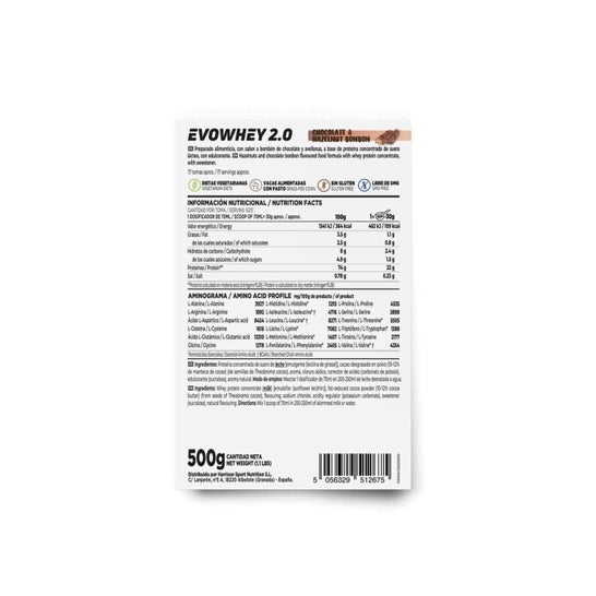 HSN Evowhey Protein Bombón de Chocolate y Avellanas 500 g