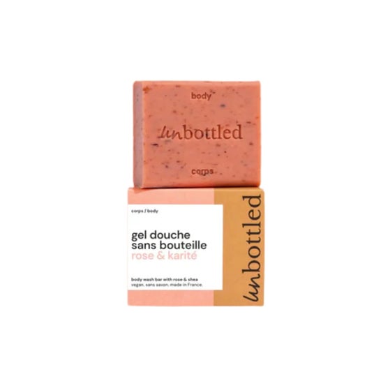 Unbottled Gel de Ducha Sin Botella Rosa & Karité 110g