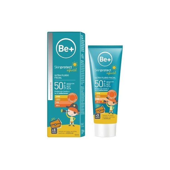 Be+ Skin Protect Ultrafluido Facial Spf50+ Infantil 50ml