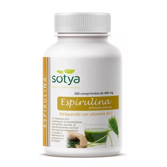 Sotya Espirulina 400 mg 200 cápsulas Sotya Espirulina 400 mg 200 cápsulas