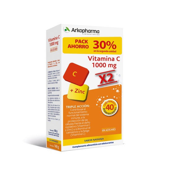 Arkovital vitamina C 1000mg 20comp + 20comp