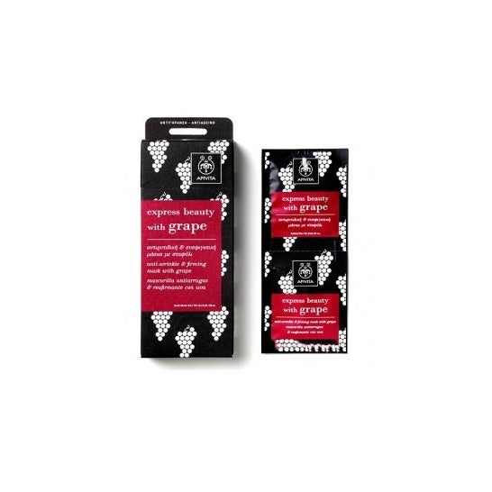 Apivita Express Beauty Mascarilla Antiarrugas Ojos Uva 2 X2 ml