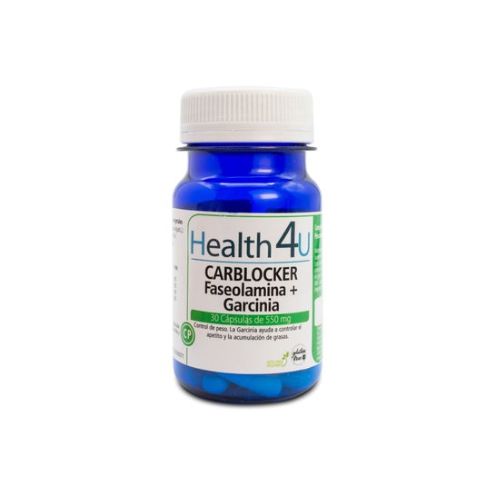 Health 4U Carblocker Faseolamina + Garcinia 550mg 30cáps