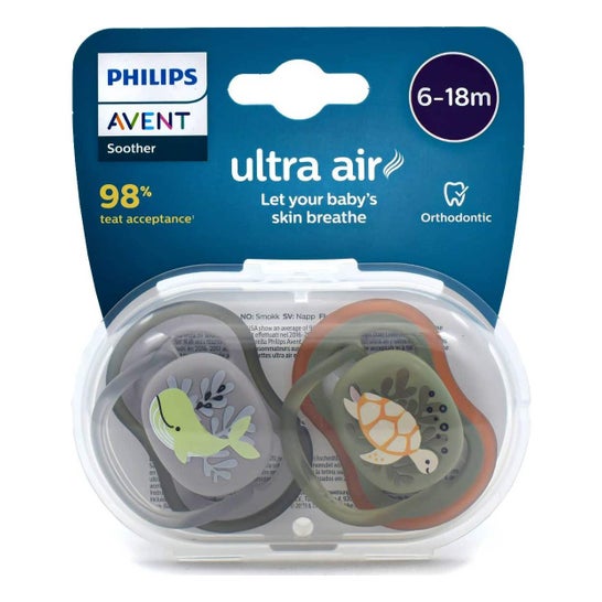 Philips Avent Ultra Air Chupete Scf085/04 6-18M 2uds