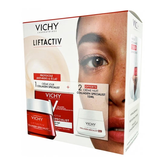 Vichy Cofre Liftactiv Protocolo Antiarrugas y Luminosidad Crema de Día 50ml + Noche 15ml