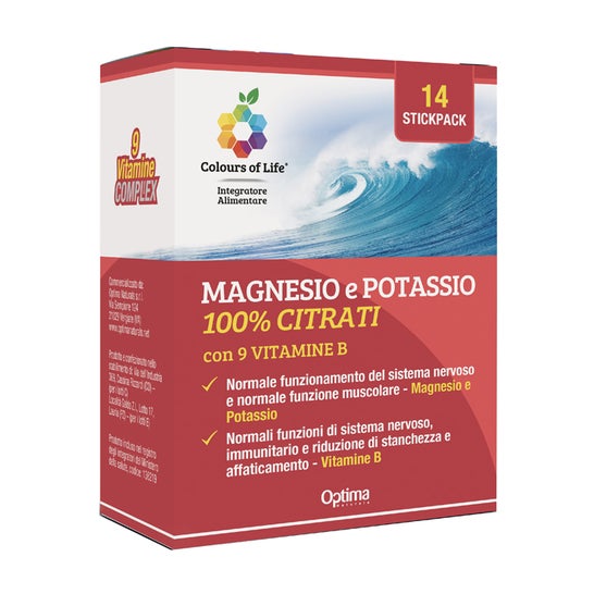 Colours of Life Magnesio Potasio Vit B Stick 14uds