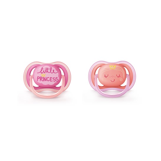 Philips AVENT Baby Dummy Ultra Air 6-18m 2 pcs. Princess - Chupetes y accesorios