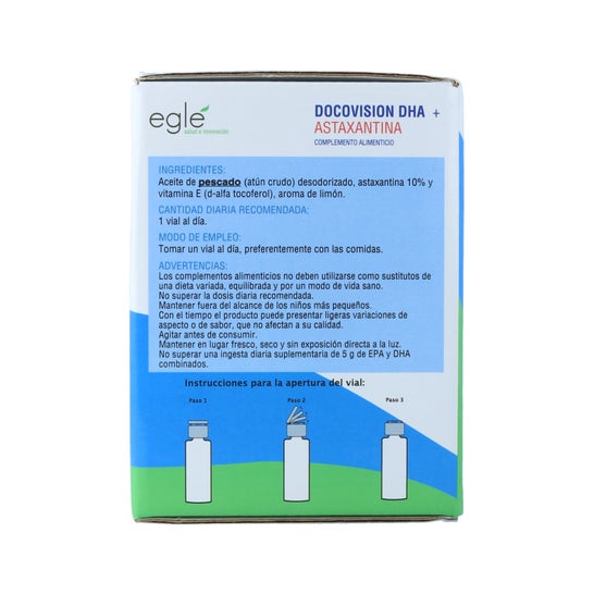 Eglé Docovision Dha + Astaxantina 30 X5 ml