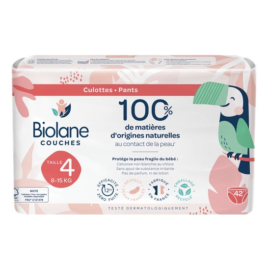 Biolane Pannolini Eco Taglia 4 8-15kg 42 Unità
