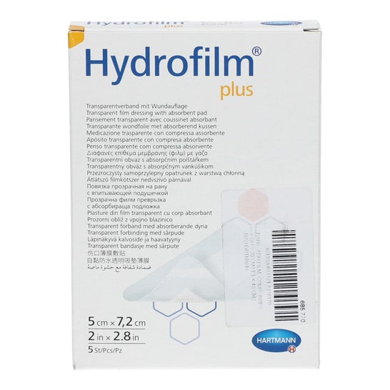 Hartmann Hydrofilm® Plus 5x7,2cm 5 apósitos