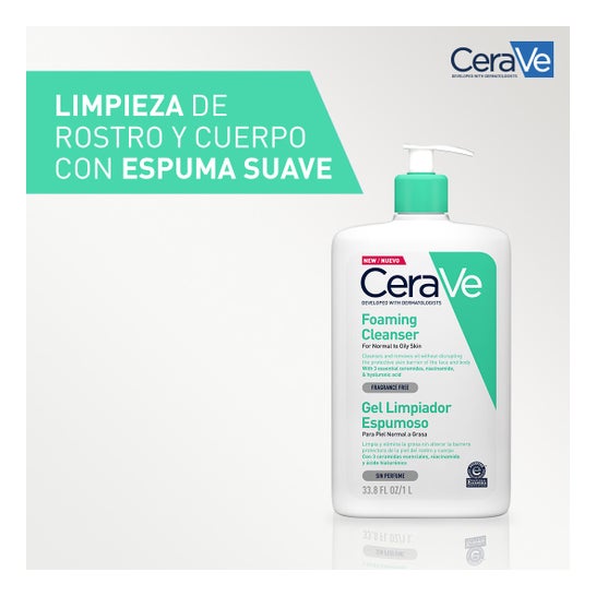 CeraVe Gel Limpiador Espumoso 1L