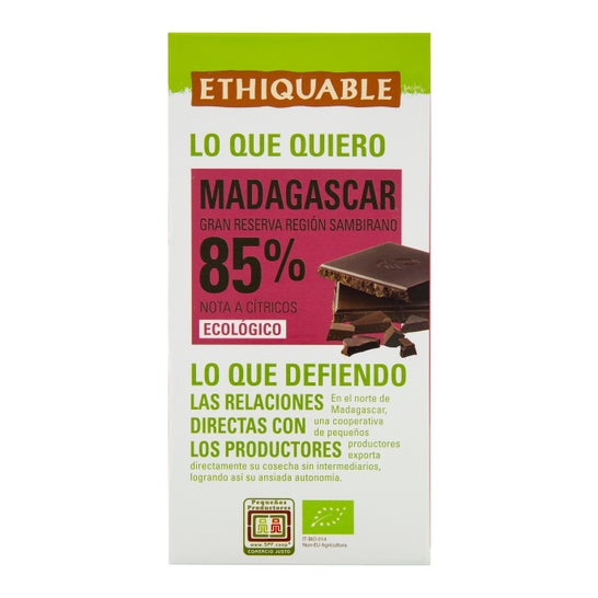 Ethiquable Choco Extra Nego 85% Bio 100g