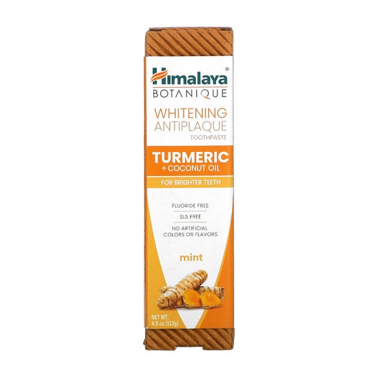 Himalaya Whitening Antiplaque Toothpaste Turmeric + Coconut Oil 113g