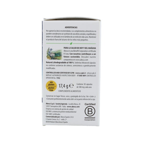 Aboca Sedivitax Advanced Cápsulas 30caps