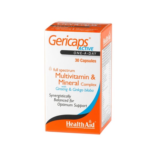 HealthAid Gericaps Active Multivitamin & Mineral 30 kapsler