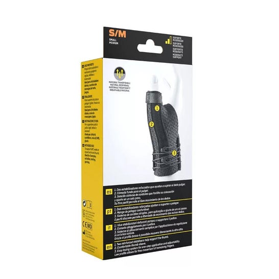 Futuro™ 3M black thumb wristband T-S/M 1ud Futuro™ 3M black thumb wristband T-S/M 1ud