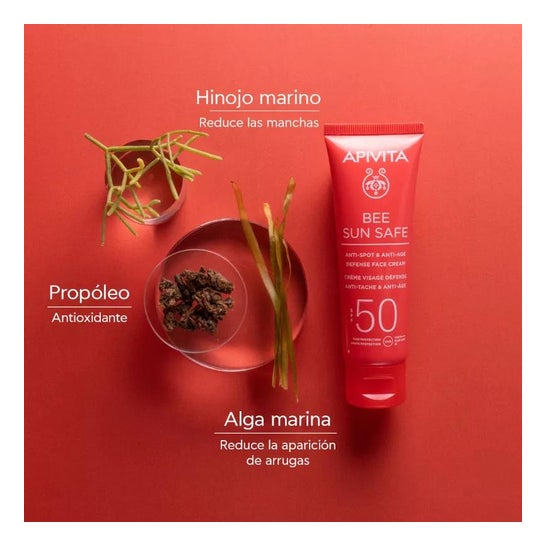 Apivita Bee Sun Safe Crema Antiedad Antimanchas SPF50 50ml Apivita Bee Sun Safe Crema Antiedad Antimanchas SPF50 50ml
