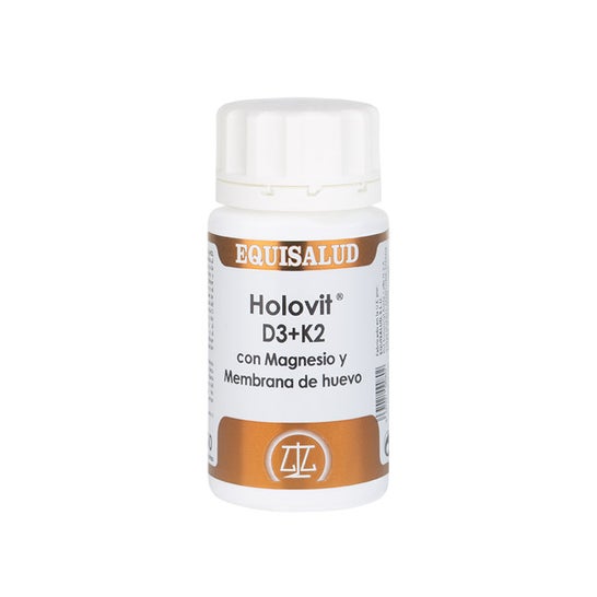Holovit D3+K2 con magnesio e membrana d'uovo 50caps