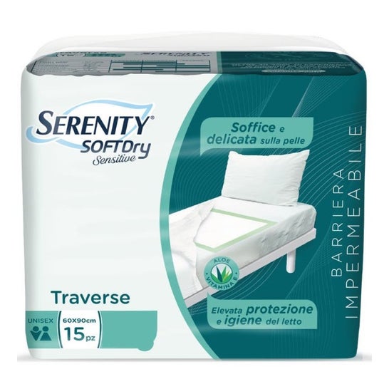 Serenity Trav Soft Dry Sensitive Empapador Extra 60x90 15 uds