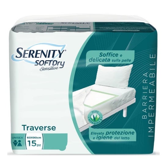 Serenity Trav Soft Dry Sensitive Assorbente Extra 60x90 15 Unità