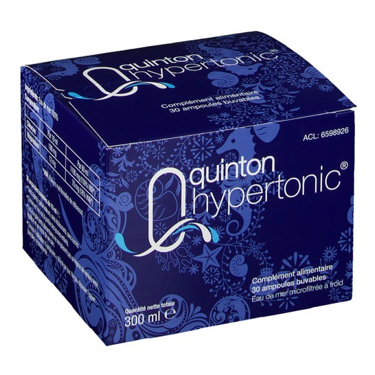 Quinton Hypertonic buvable - 30 ampoules - Quinton 