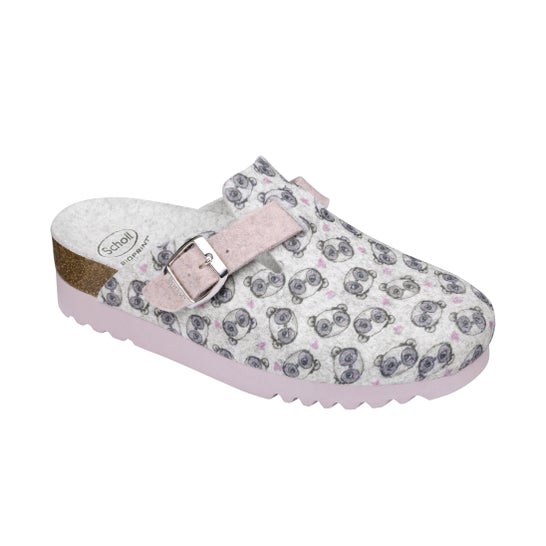 Scholl Pantufla Amiata Gris Talla 38 1 Par