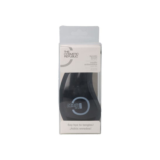 La repubblica cosmetica cheratina spazzola per capelli piccolo nero 1pc