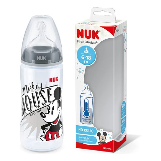 Nuk Flaske Rose&Blue Temperaturkontrol Blanco 300ml